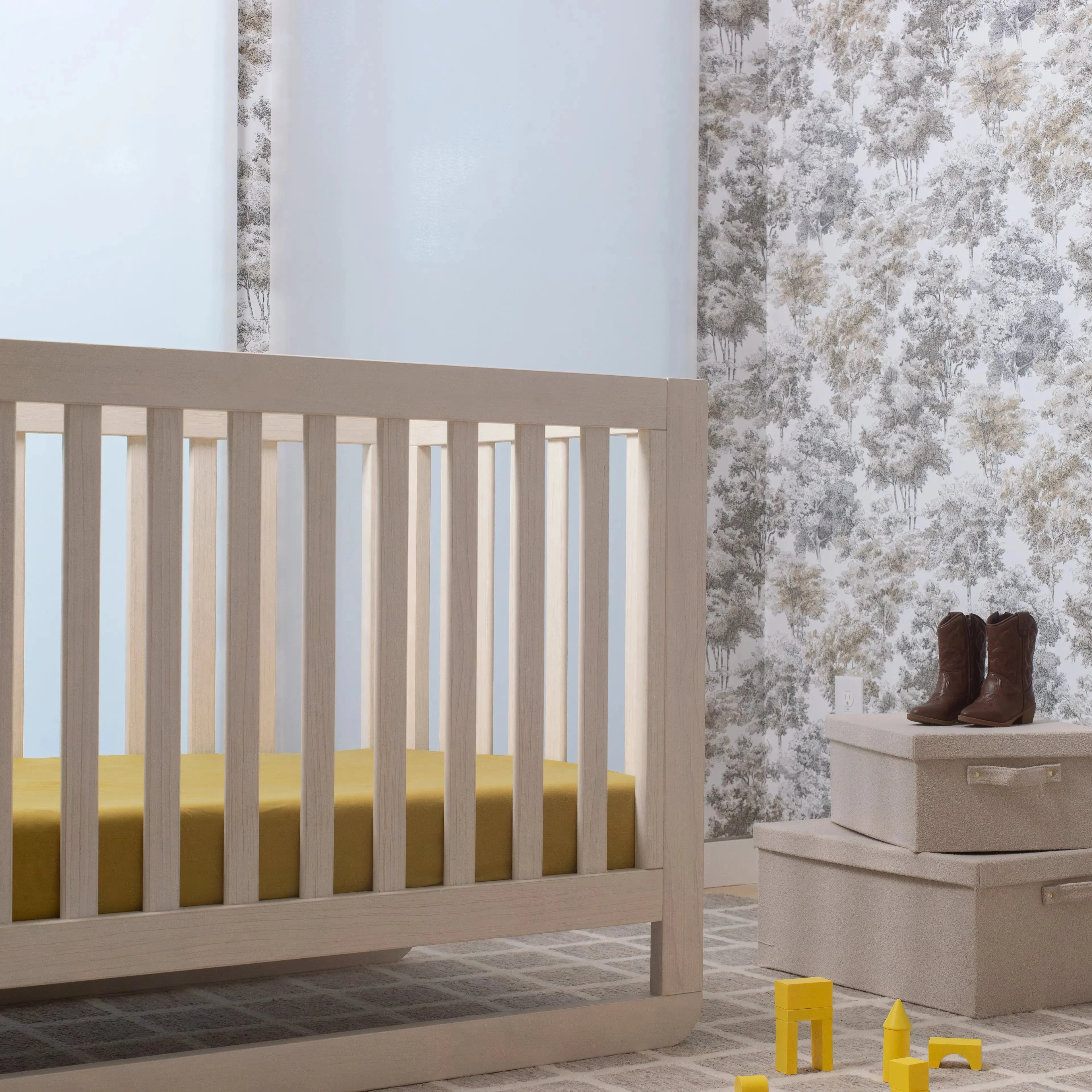 Linen+ Bamboo Crib & Toddler Fitted Sheet - Image 3