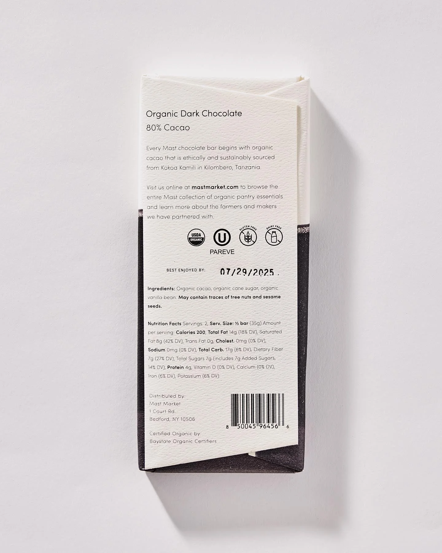 Organic Dark Chocolate 80% Cacao - Image 3