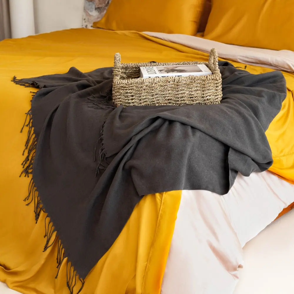 Vegan Cashmere Throw Blanket - Image 4